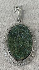 Natural Uvarovite - Green 925 Sterling Silver 2” Pendant Jewelry for sale  Shipping to South Africa