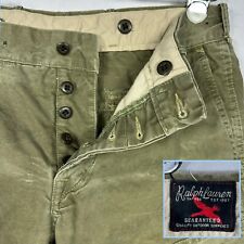 Pantalones de Caza Polo Ralph Lauren Vintage Doble Rodilla Verde Botones 32x32 (30L) segunda mano  Embacar hacia Argentina