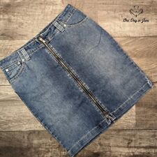 Saia jeans Calvin Klein joias Omega zíper frontal tamanho 8 comprar usado  Enviando para Brazil