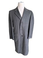 EMBASSY VICUNA Over Coat Charcoal Gray 46" Chest Wool Blend See Measurements for sale  Shipping to South Africa