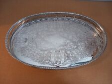 Silver plated oval for sale  HEATHFIELD