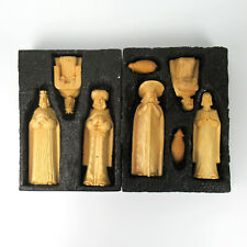 Handgeschnitzte Holz Figuren Krippenfiguren? Handarbeit Handcarved Wood Figurine gebraucht kaufen  Olfen