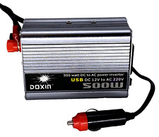 Doxin 500 Watt Power Inverter DC 12V to AC 220V TESTED with cord, used for sale  Shipping to South Africa