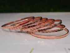 Pure Copper Bangle Set Of Solid Copper Bangle /set of 7 PCs. Hammered Bangle,, used for sale  Shipping to South Africa