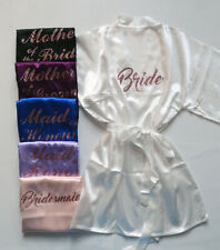 Personalized Wedding Robe Bridal Bridesmaid Robe Women Satin Robe Hen Party Robe for sale  Shipping to South Africa