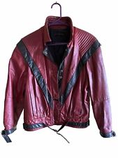 RARO🔥 Jaqueta de Couro Real Vintage Michael Jackson THRILLER Motociclista TAMANHO 3/4 comprar usado  Enviando para Brazil