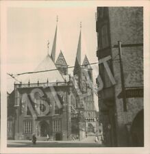 Classical Cathedral Facade in European City Vintage Photo Bremen 1954 for sale  Shipping to South Africa
