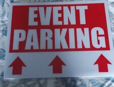 Used, Set Of 2 Corrugated Plastic Parking Signs for Event with-out Stakes, 12x17" for sale  Shipping to South Africa
