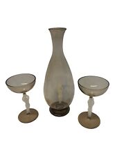 Used, Cocktail Glasses Nude Stemmed Statuesque Cambridge ? With Smoked Bowl & Ewer for sale  Shipping to South Africa