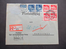 Postauftrag 1949 einschreiben gebraucht kaufen  Senne