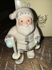 Lenox 2001 porcelana adorno de Navidad Santa esquí #14 segunda mano  Embacar hacia Argentina