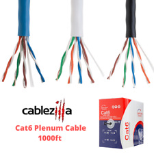 Usado, Cabo PLENUM 1000 pés Cat5 CMP Ethernet fio de rede CCA UTP Lan 24AWG comprar usado  Enviando para Brazil