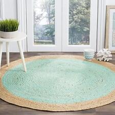 Alfombra trenzada de yute 100 % natural alfombra redonda alfombra granja aspecto rústico segunda mano  Embacar hacia Argentina