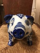 Ceramic pig blue for sale  NEWCASTLE UPON TYNE