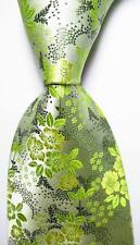Nova Gravata Masculina Clássica Floral Verde Claro Preta Tecido JACQUARD 100% Seda, usado comprar usado  Enviando para Brazil