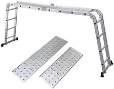 12 FT Multi Purpose Extension Folding Aluminum step Ladder Multi Function Tool for sale  Essex
