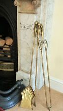 Vintage brass fire for sale  Shipping to Ireland