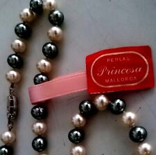 Hermoso Auténtico Collar de Perlas Majorica 8mm, Princesa, 16",20",24"" de largo, conjunto segunda mano  Embacar hacia Argentina