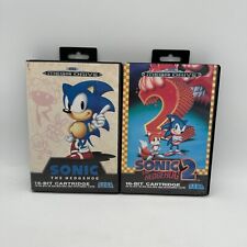 Sonic the Hedgehog 1 & 2 | Jogos Sega Mega Drive | PAL | Pins limpos comprar usado  Enviando para Brazil
