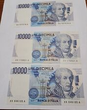 Lotto tre banconote usato  Villarosa