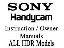 Usado, Sony Handycam HDR Manual de instrucciones para el usuario (HDR SERIES) segunda mano  Embacar hacia Argentina