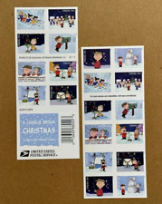 Panel de 20 estampillas de Navidad de Charlie Brown 1 hoja estampillas de franqueo estampillas de colección segunda mano  Embacar hacia Mexico