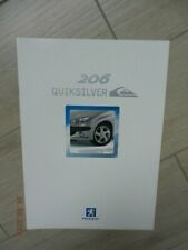 Catalogue PEUGEOT 206 Quiksilver janvier 2002, usado comprar usado  Enviando para Brazil