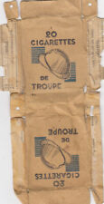 CIGARETTES DE TROUPE  FRANCE ARMY 1940 empty cigarette pack packet label wrapper for sale  Shipping to South Africa