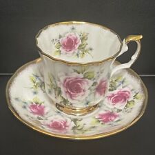 Xícara de chá e pires jacobinos elisabetan Staffordshire porcelana fina rosa Inglaterra comprar usado  Enviando para Brazil