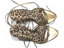 Scarpe leopardate oro usato  Milano