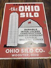 Usado, Placa de silo vintage Ohio alimentador de beliche para gado celeiro ração para laticínios Wooster silagem de vaca comprar usado  Enviando para Brazil