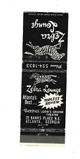 Zebra lounge matchcover for sale  Sterling Heights