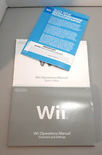 Manual de Operaciones Wii Canales y Configuración + Configuración del Sistema + Configuración Rápida Usado en Excelente Condición segunda mano  Embacar hacia Mexico