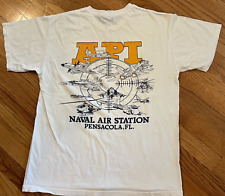 Camisa masculina vintage API estação aérea naval Pensacola FL tamanho médio academia comprar usado  Enviando para Brazil