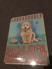 Labradoodle metal sign for sale  BACUP
