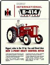 International B-414 Tractor 9" x 12" Metal Sign for sale  Shipping to Canada