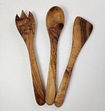 Tenedor de ensalada de madera cuchara espátula utensilios de cocina segunda mano  Embacar hacia Argentina