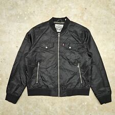 Chaqueta Grande Levi's Flight Bomber University Camionero Negra Resistente al Agua  segunda mano  Embacar hacia Argentina