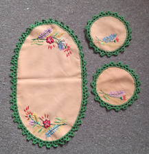 Vintage embroidered table for sale  COVENTRY