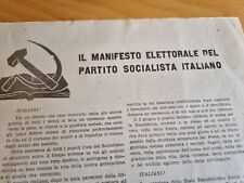 Manifesto elettorale del usato  Pozzuoli