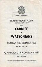 Cardiff rfc watsonians for sale  DUNBAR