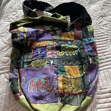 Embroidered patchwork bag for sale  STAMFORD