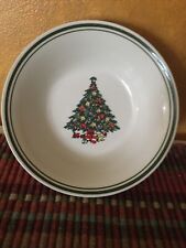 Vintage Christmas Tree 7 Inch Stoneware Salad/Dessert Bowl Replacment Plates for sale  Shipping to South Africa