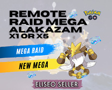 Pokemon Remote Raids Mega Alakazam GO - 1x or 5x Invites Mega Alakazam for sale  Shipping to South Africa