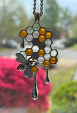 Honeycomb necklace bee for sale  Falls Church