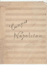 Spartito musicale manoscritto usato  Cordenons