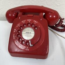 Conjunto de telefone vintage vermelho mostrador rotativo retrô anos 70 comprar usado  Enviando para Brazil