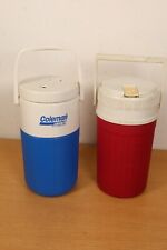 Vintage Coleman Polylite Flask Water Bottle + Igloo Water Cooler Camping Fishing for sale  Shipping to South Africa
