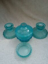 Turquoise glass dressing for sale  Shipping to Ireland