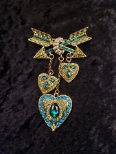 Green turquoise heart for sale  PUDSEY